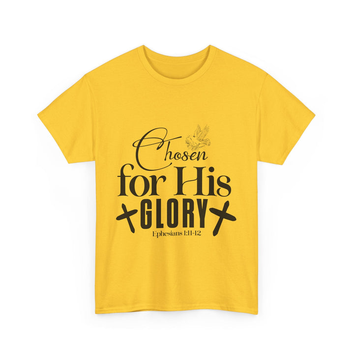 Chosen for His Glory Ephesians 1 11-12 Unisex Heavy Cotton Tee - Faith Scripture Gift | Gifts Of Words