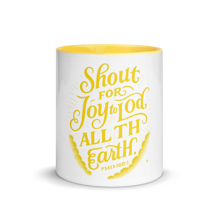 Shout for Joy to Lod all TH  EarthMug - Faith Scripture Gift | Gifts Of Words