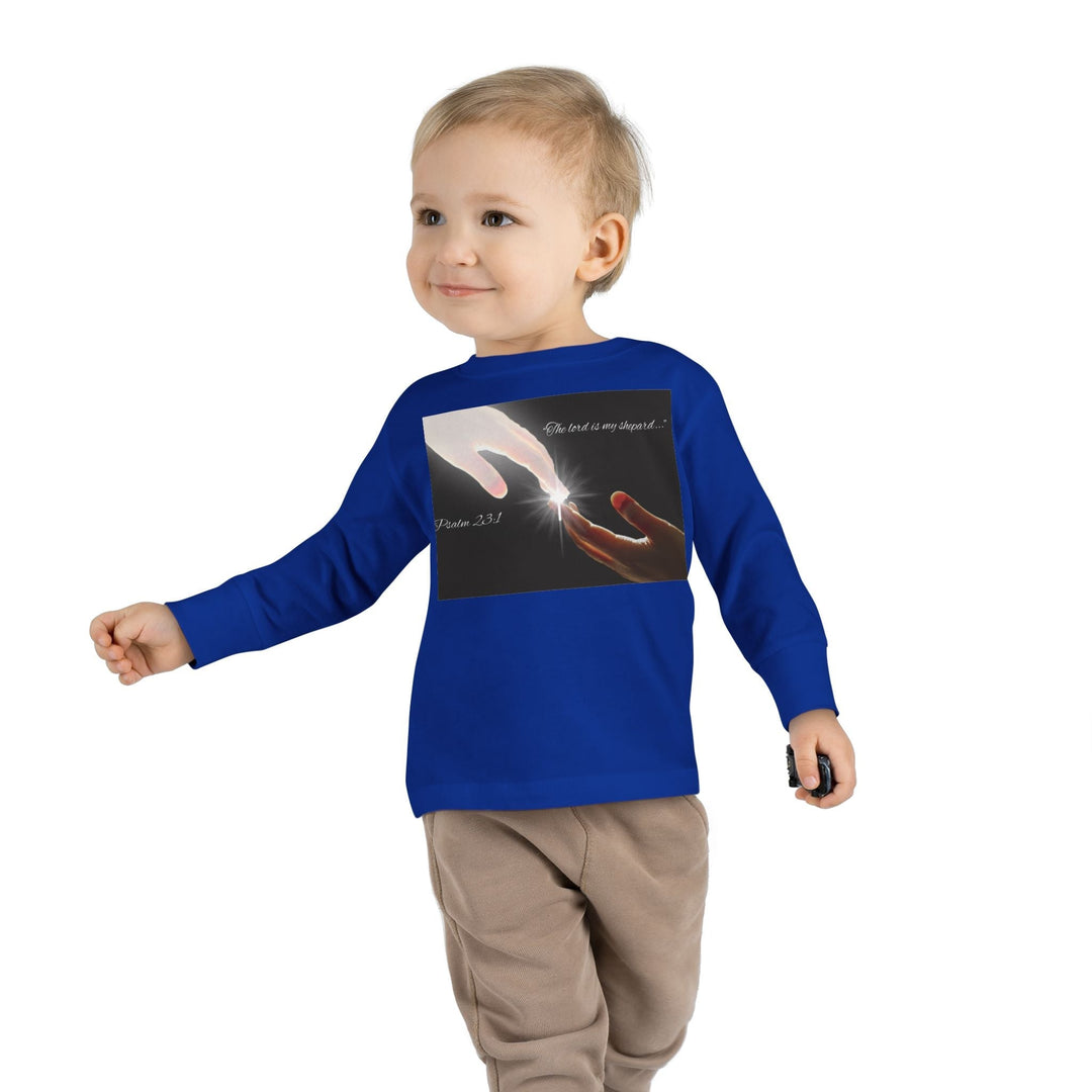 The lord is my shepard |Toddler Long Sleeve Tee - Faith Scripture Gift | Gifts Of Words