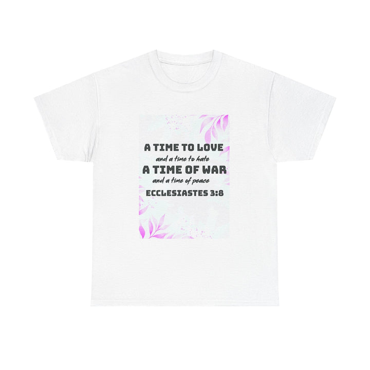 Heavy Cotton Tee Shirt – Premium Durable Unisex Everyday Apparel - Faith Scripture Gift | Gifts Of Words