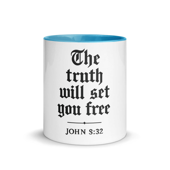 The truth will set you free Mug - Faith Scripture Gift | Gifts Of Words