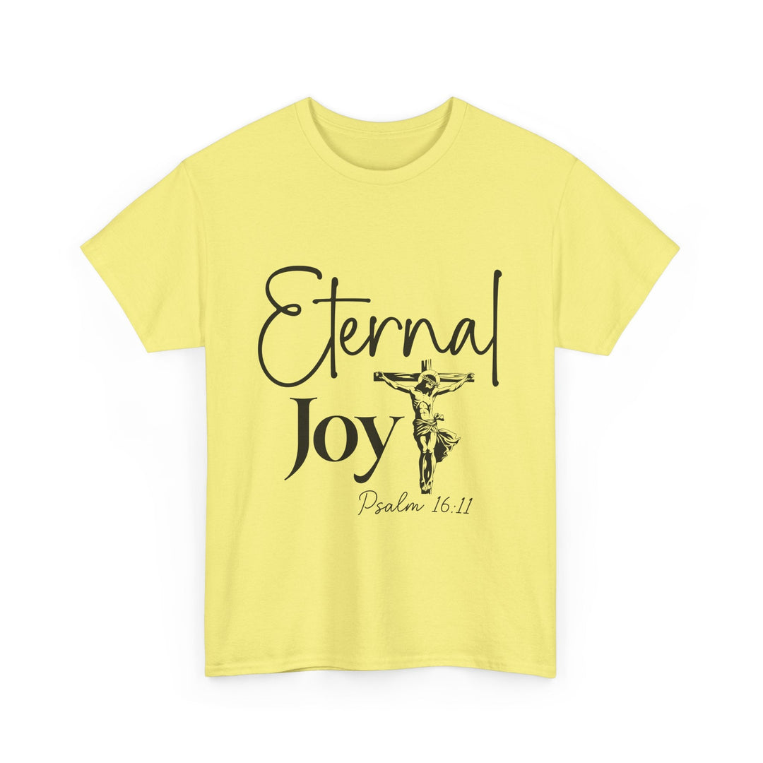 Eternal Joy Psalm 16 11-01 Unisex Heavy Cotton Tee - Faith Scripture Gift | Gifts Of Words