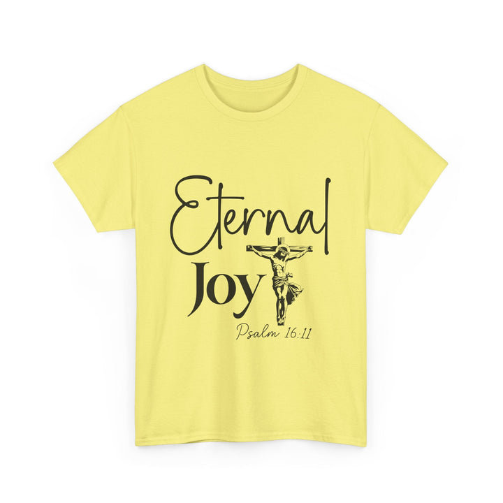 Eternal Joy Psalm 16 11-01 Unisex Heavy Cotton Tee - Faith Scripture Gift | Gifts Of Words