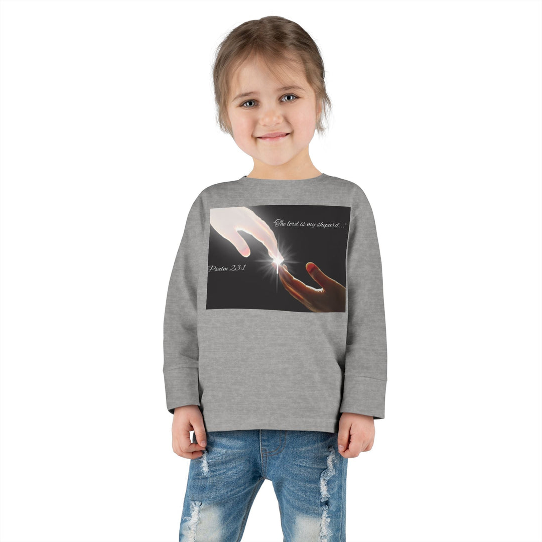 The lord is my shepard |Toddler Long Sleeve Tee - Faith Scripture Gift | Gifts Of Words