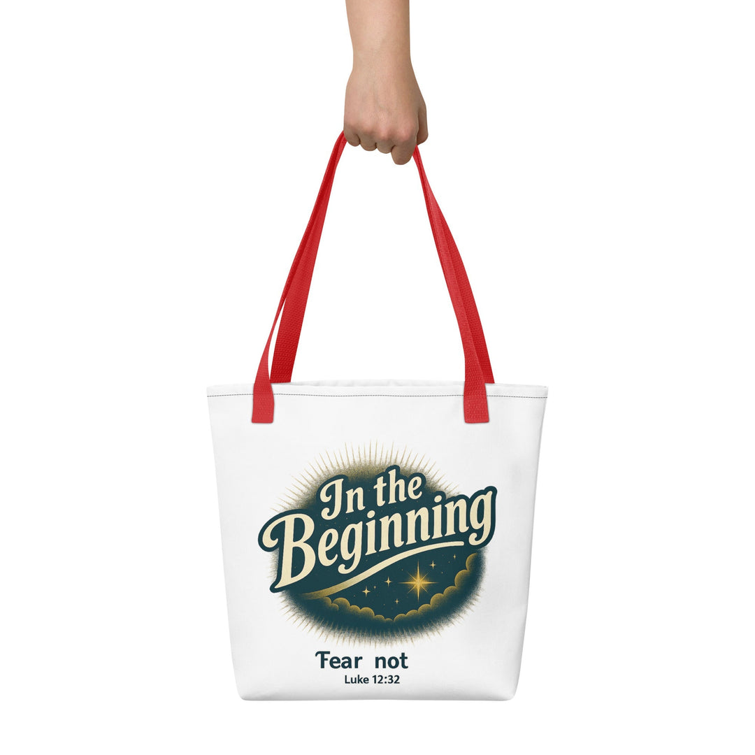 In the Beginning Tote bag - Faith Scripture Gift | Gifts Of Words