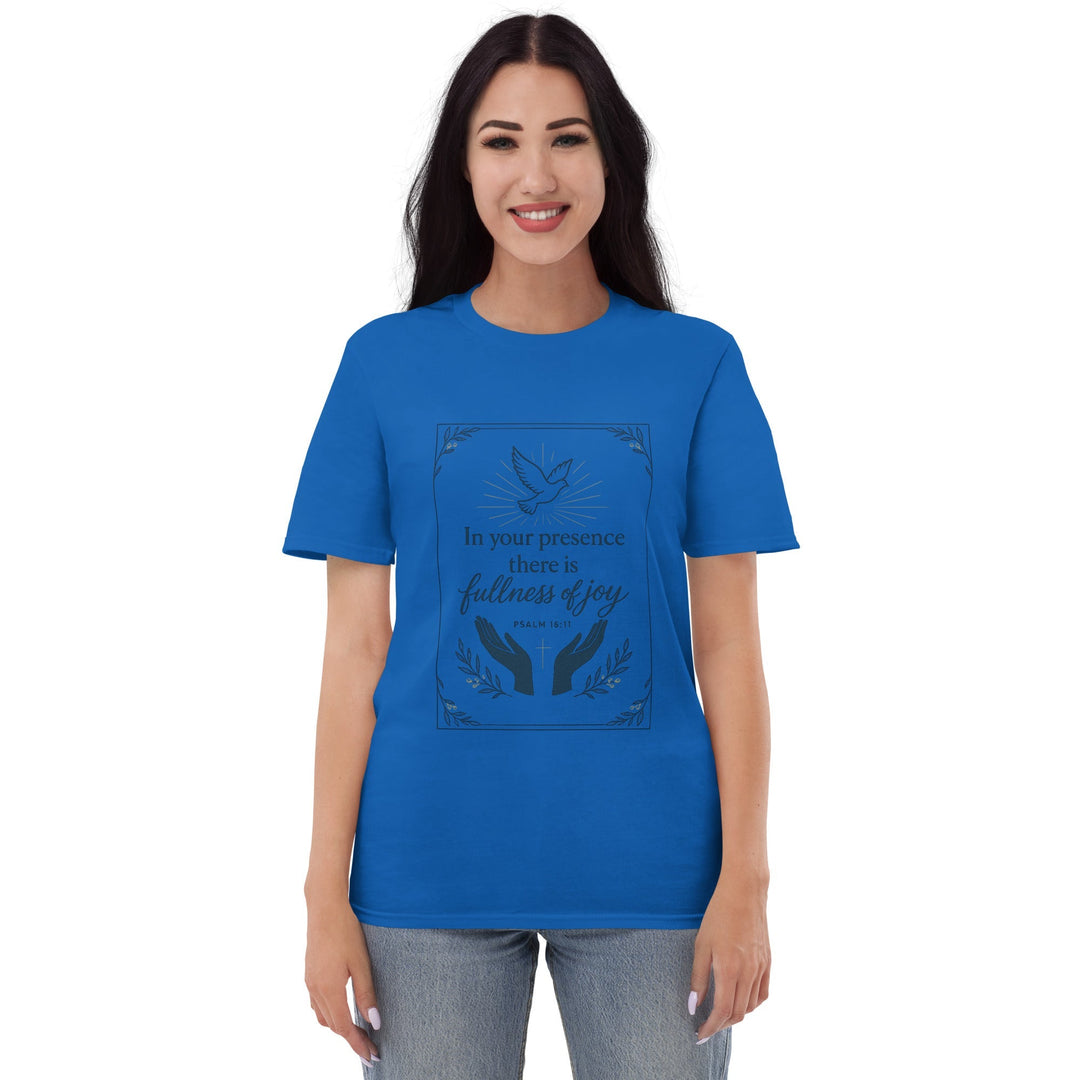 In Your Presence T-Shirt - Faith Scripture Gift | Gifts Of Words