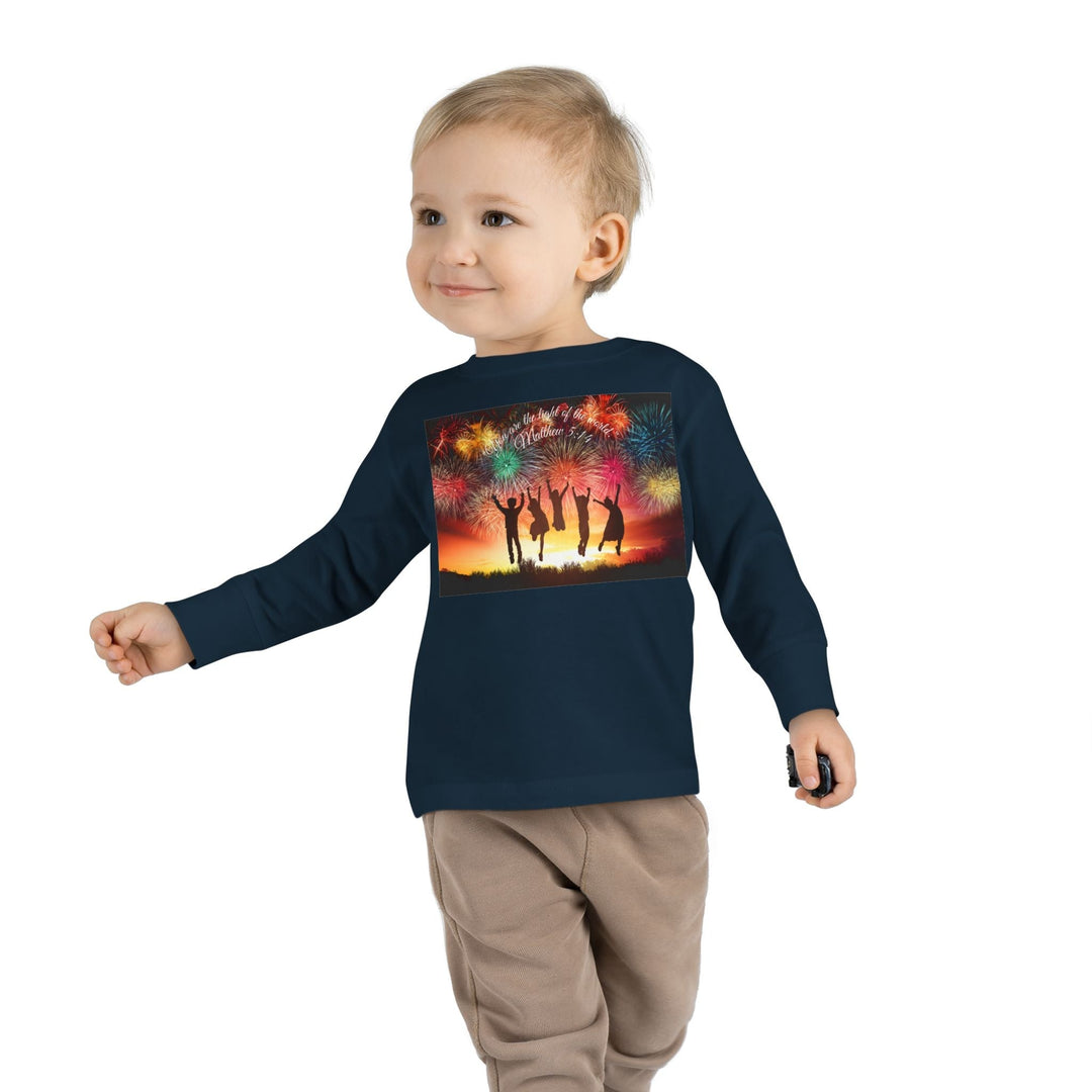You are the light of the world |Toddler Long Sleeve Tee - Faith Scripture Gift | Gifts Of Words
