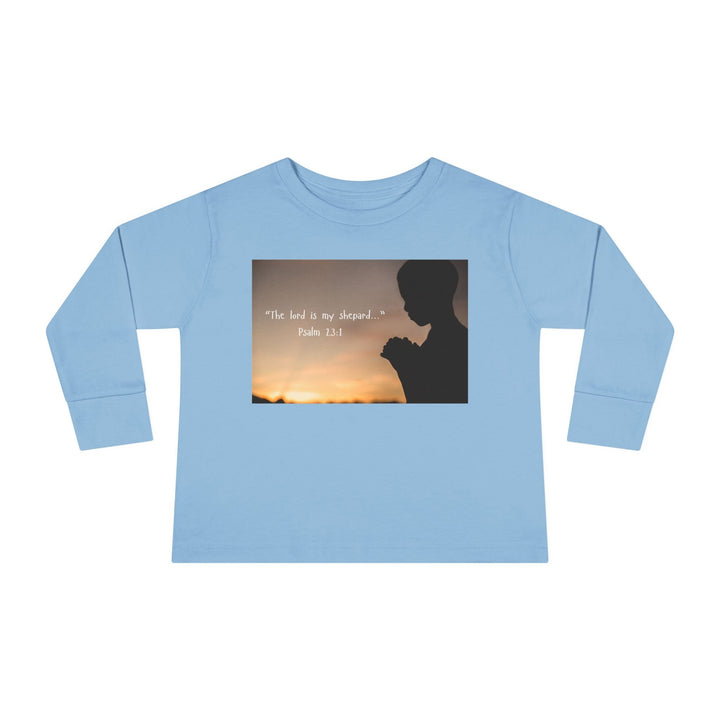 The lord is my shepard |Toddler Long Sleeve Tee - Faith Scripture Gift | Gifts Of Words