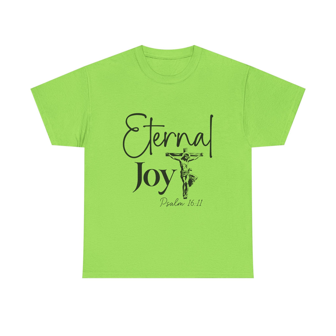 Eternal Joy Psalm 16 11-01 Unisex Heavy Cotton Tee - Faith Scripture Gift | Gifts Of Words