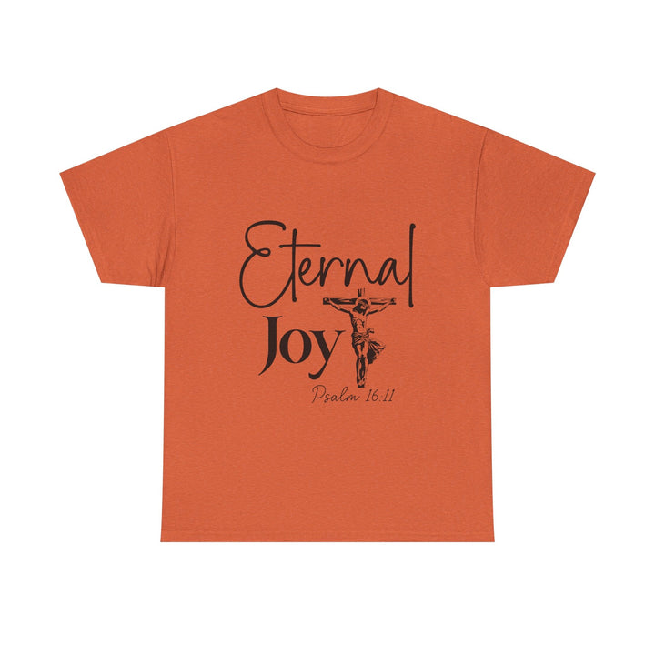 Eternal Joy Psalm 16 11-01 Unisex Heavy Cotton Tee - Faith Scripture Gift | Gifts Of Words
