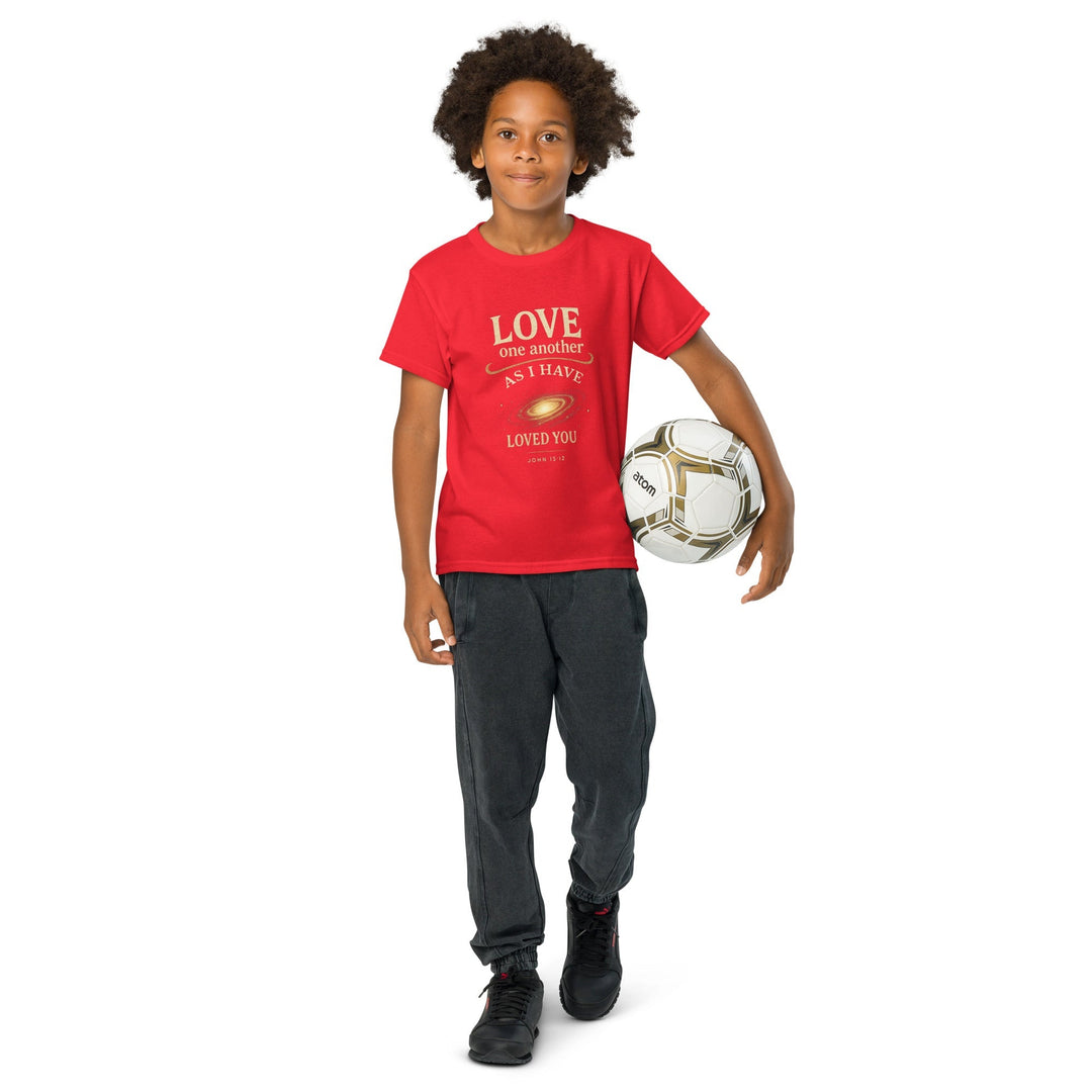 Love One Another Youth t-shirt - Faith Scripture Gift | Gifts Of Words