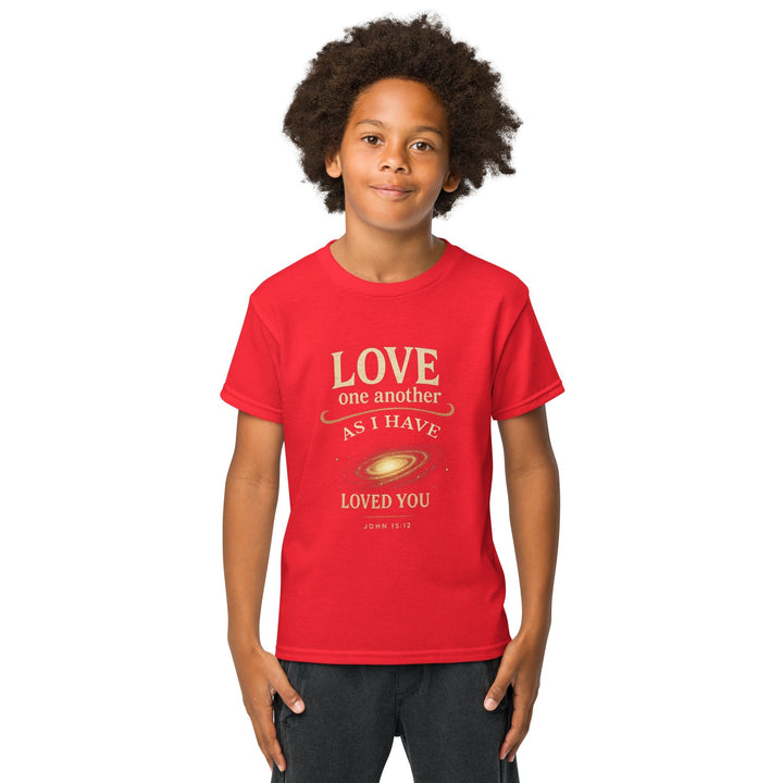 Love One Another Youth t-shirt - Faith Scripture Gift | Gifts Of Words