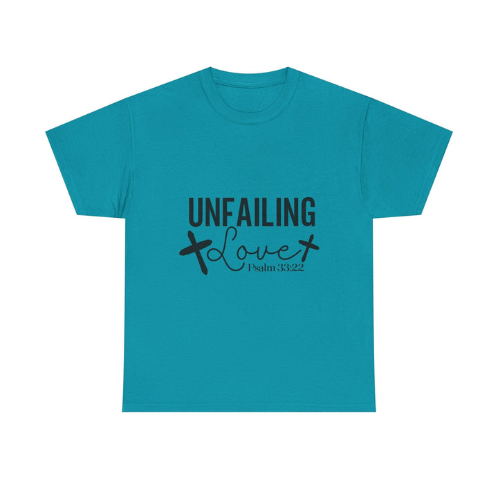 Unfailing Love Psalm 33 22-01 Unisex Heavy Cotton Tee - Faith Scripture Gift | Gifts Of Words