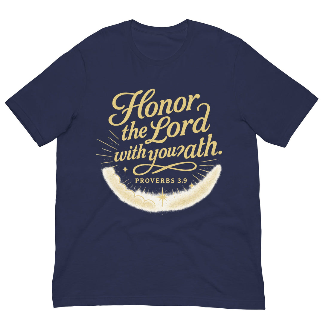 Honor the Lord with you? ath. T-shirt - Faith Scripture Gift | Gifts Of Words