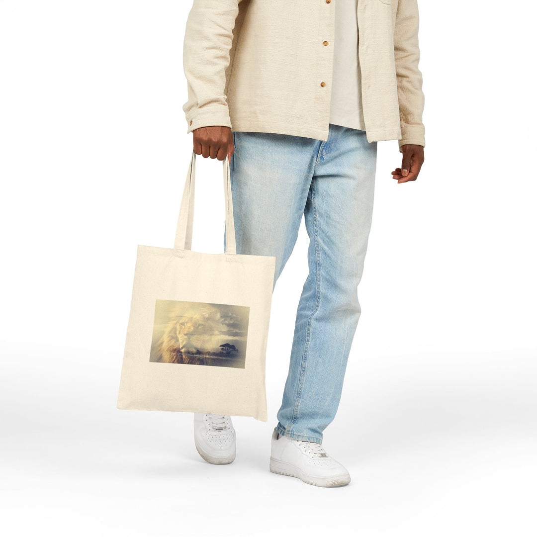 100% Cotton Canvas Tote Bag – Heavyweight 15"x16" Reusable Shopping Bag – Long Handles – Natural & Black - Faith Scripture Gift | Gifts Of Words