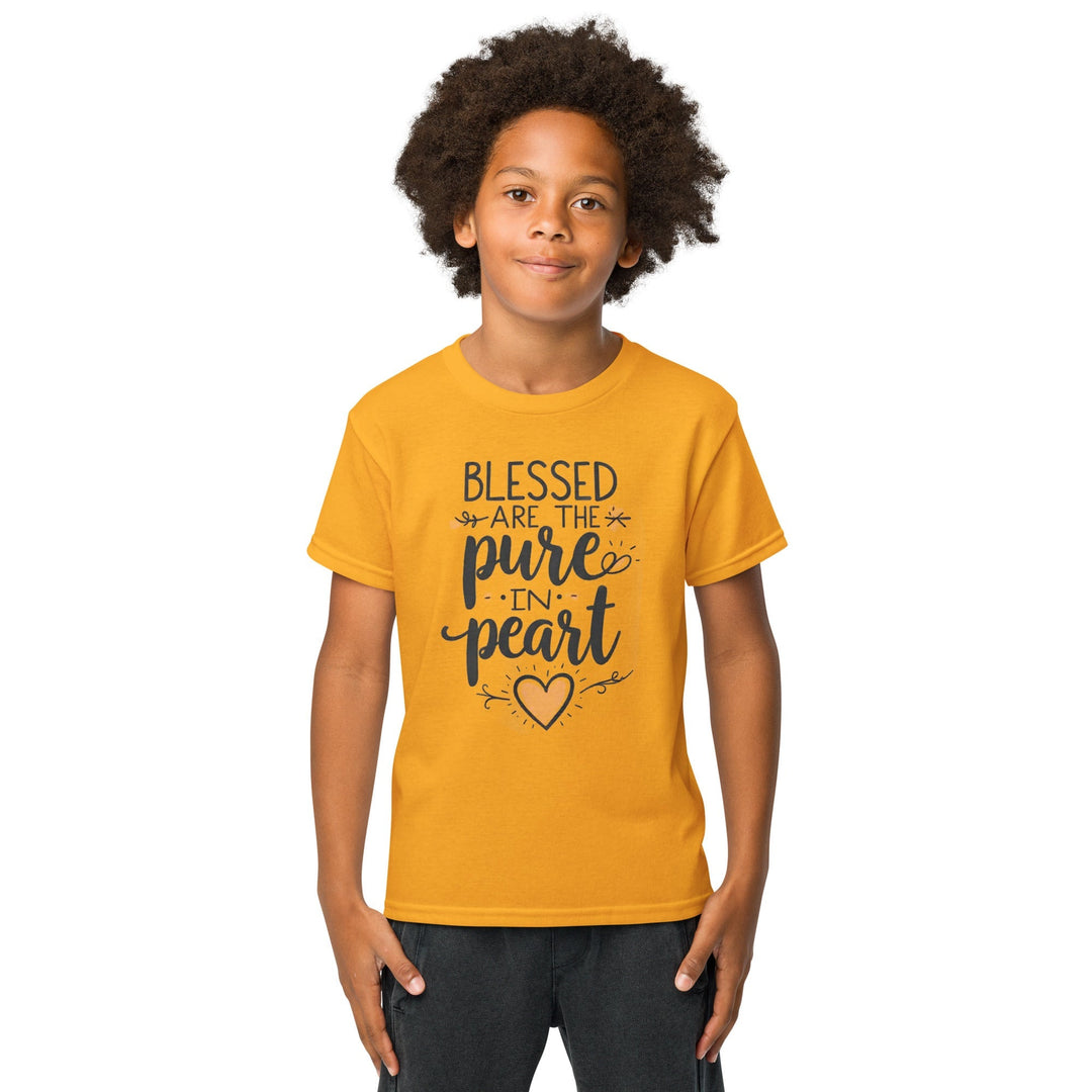 Blessed Are The Pure Heart Youth t-shirt - Faith Scripture Gift | Gifts Of Words