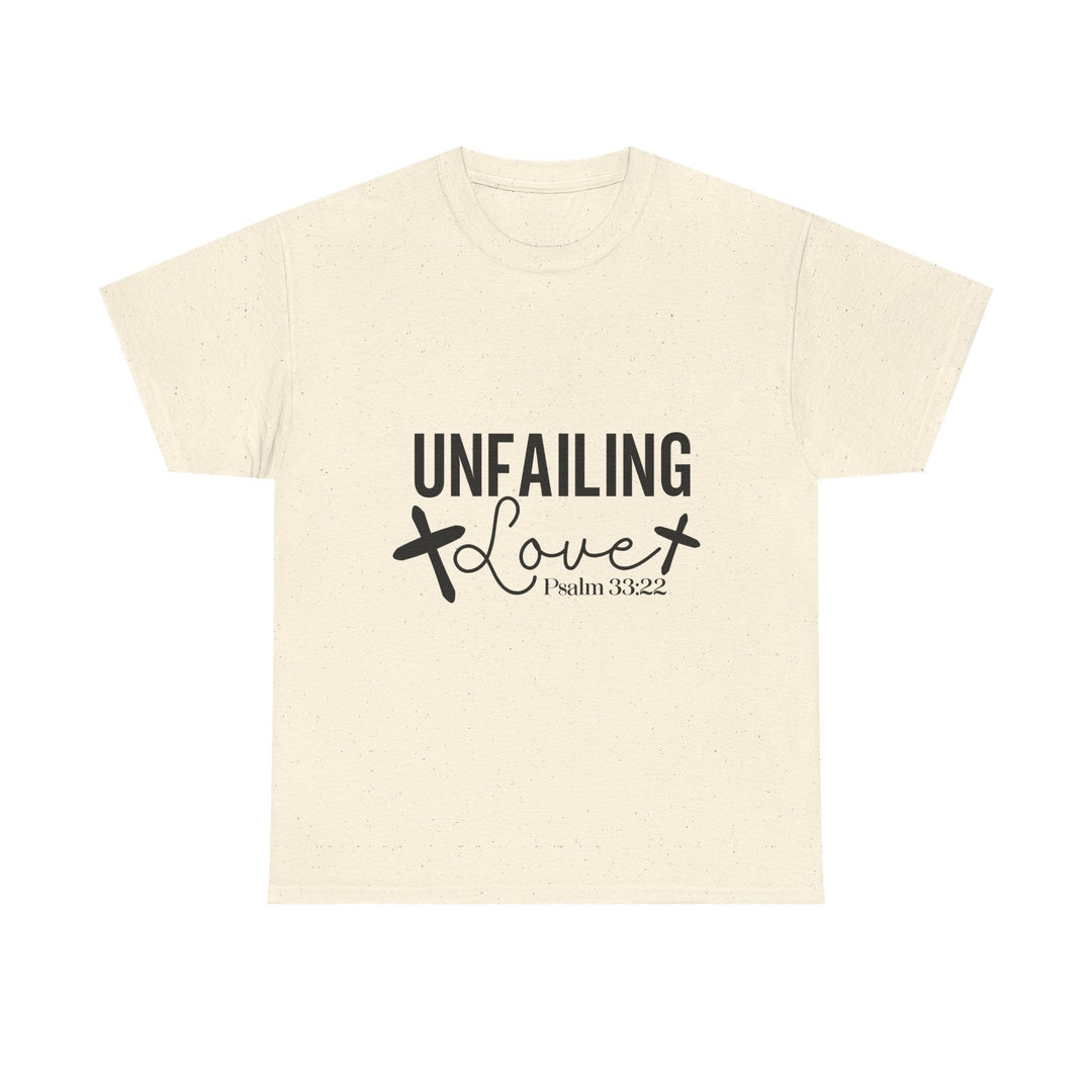 Unfailing Love Psalm 33 22-01 Unisex Heavy Cotton Tee - Faith Scripture Gift | Gifts Of Words