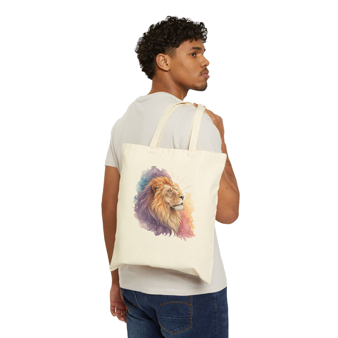 Cotton Canvas Tote Bag 15" x 16", Heavy-Duty Fabric, Long Handles, Reusable & Eco-Friendly - Faith Scripture Gift | Gifts Of Words