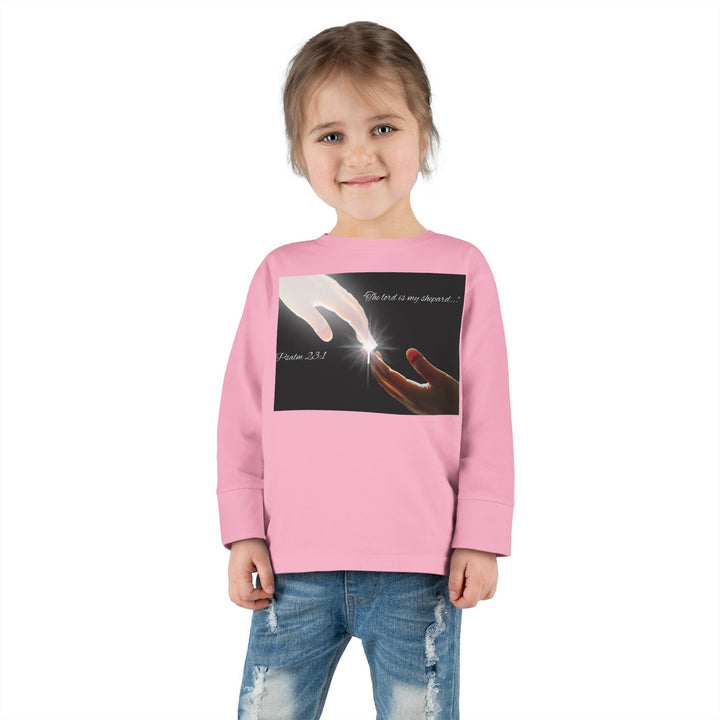 The lord is my shepard |Toddler Long Sleeve Tee - Faith Scripture Gift | Gifts Of Words