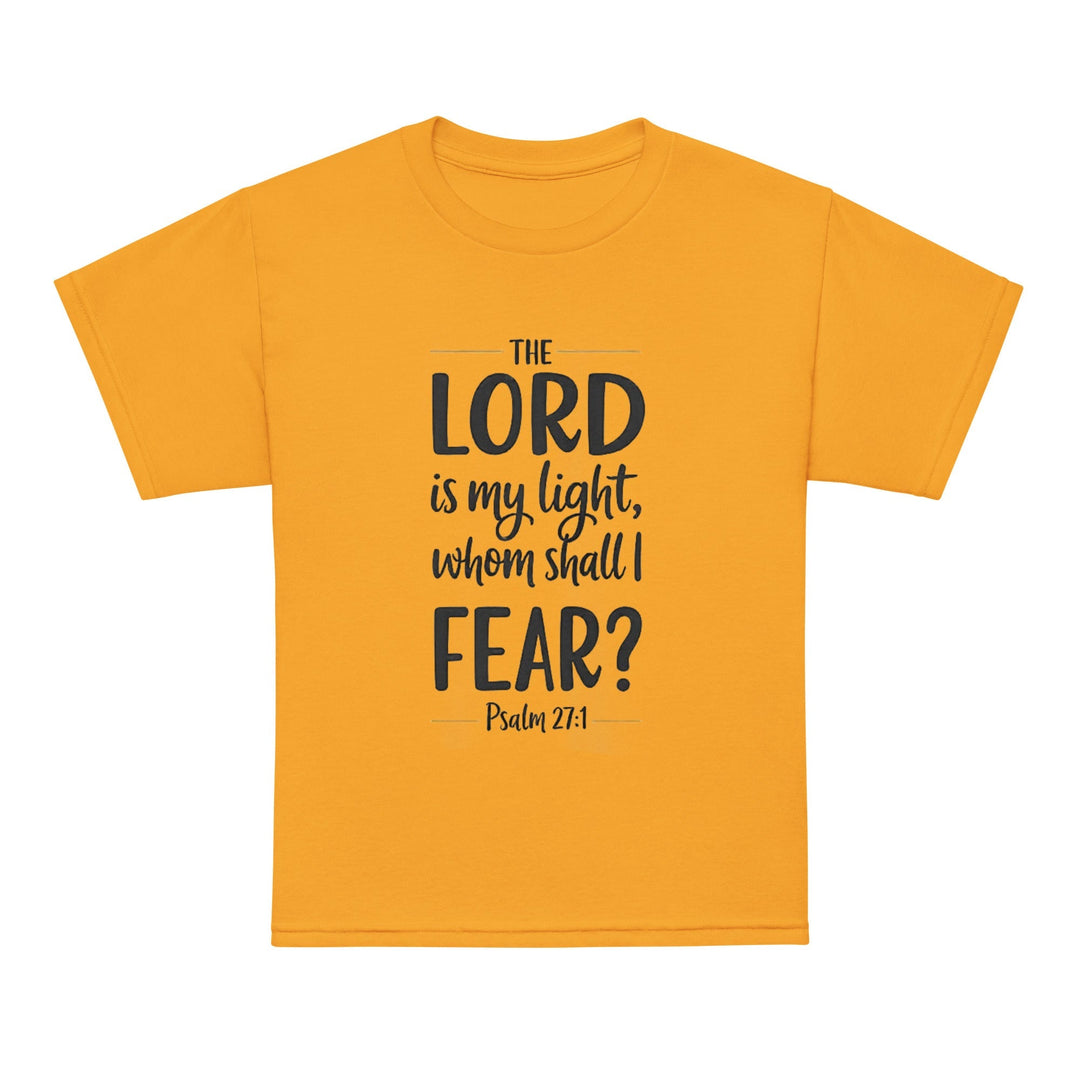 The Lord Is My Light Youth t-shirt - Faith Scripture Gift | Gifts Of Words