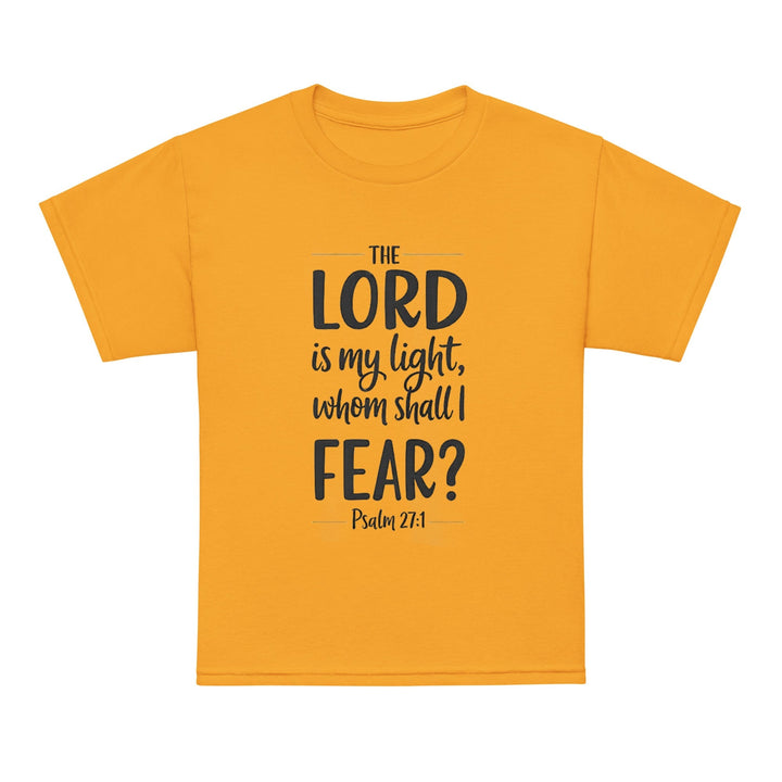 The Lord Is My Light Youth t-shirt - Faith Scripture Gift | Gifts Of Words