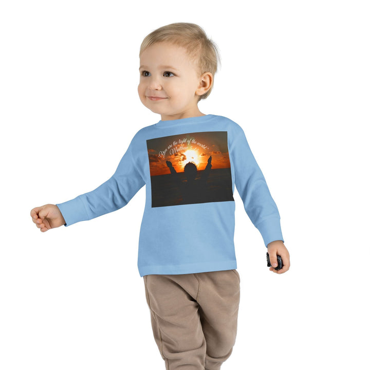 You are the light of the world |Toddler Long Sleeve Tee - Faith Scripture Gift | Gifts Of Words