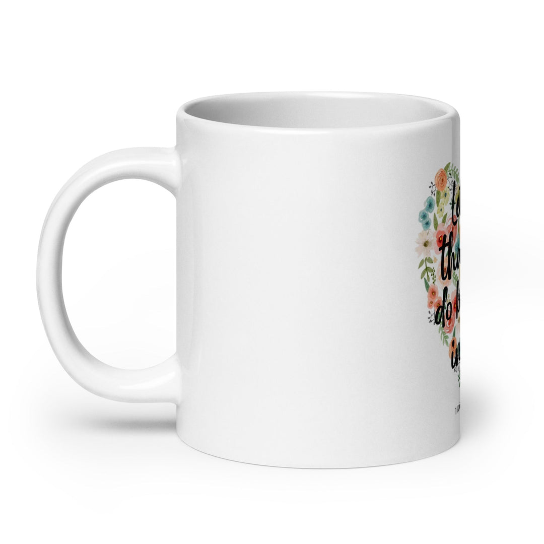 Let all that you do be done in love Mug - Faith Scripture Gift | Gifts Of Words