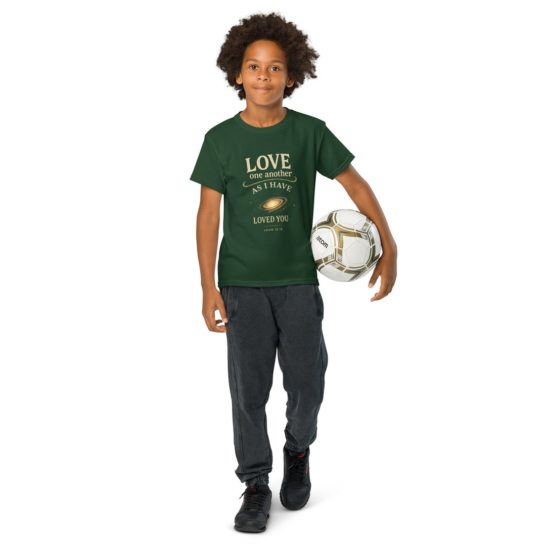 Love One Another Youth t-shirt - Faith Scripture Gift | Gifts Of Words
