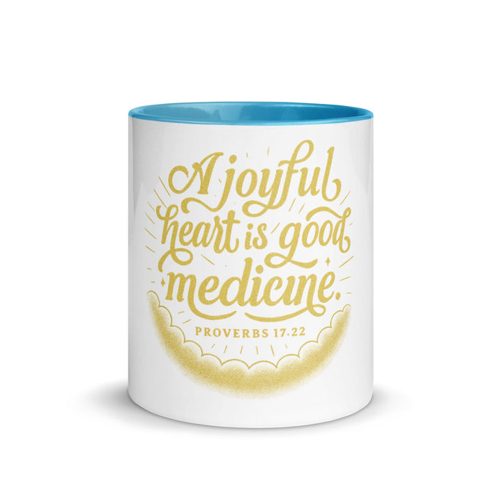A joyful heart is good medicine Mug - Faith Scripture Gift | Gifts Of Words