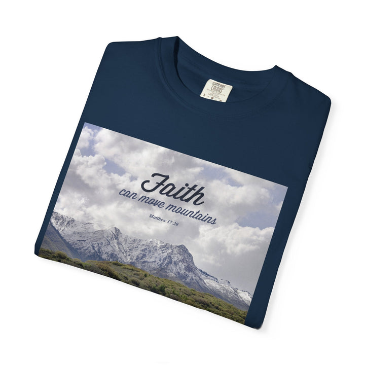 Garment-Dyed T-Shirt – Premium Retro Wash Soft Cotton Tee - Faith Scripture Gift | Gifts Of Words
