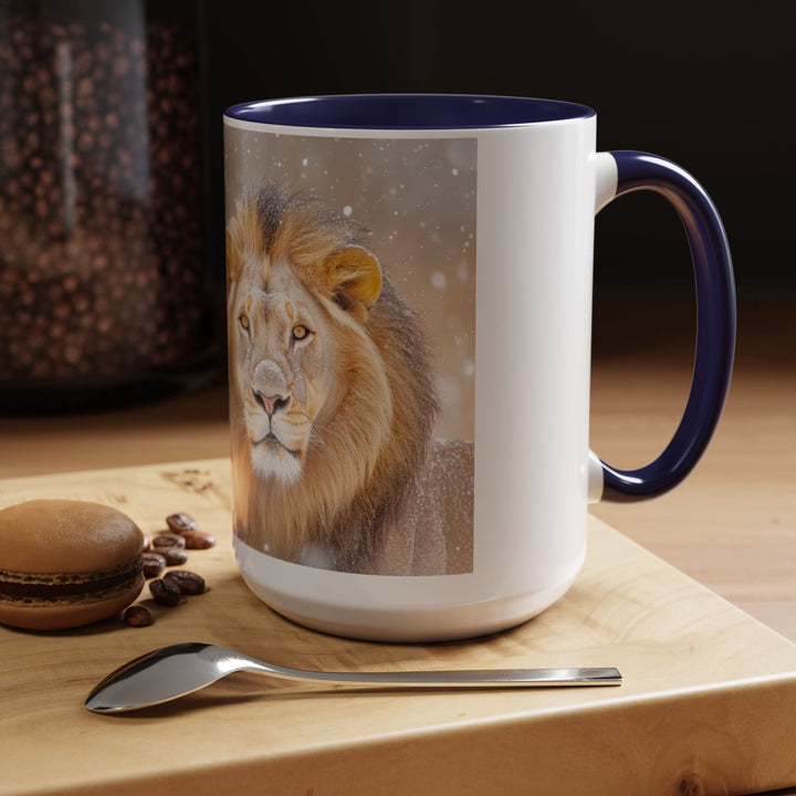 Golden Lion Stainless Accent Coffee Mug (11, 15oz) - Faith Scripture Gift | Gifts Of Words