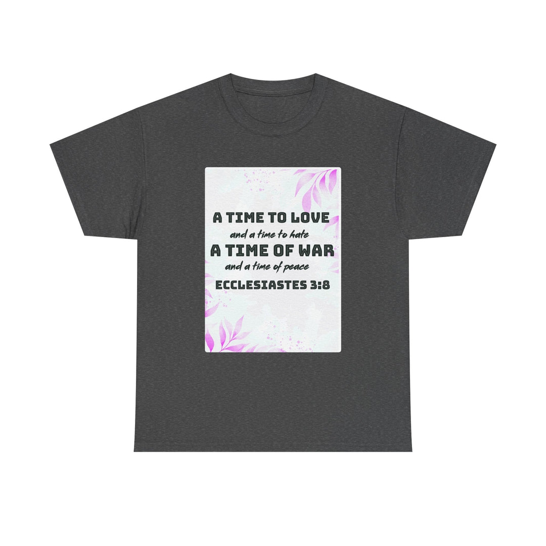 Heavy Cotton Tee Shirt – Premium Durable Unisex Everyday Apparel - Faith Scripture Gift | Gifts Of Words