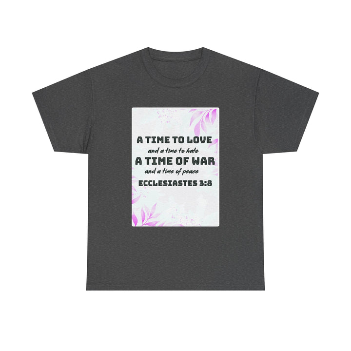 Heavy Cotton Tee Shirt – Premium Durable Unisex Everyday Apparel - Faith Scripture Gift | Gifts Of Words