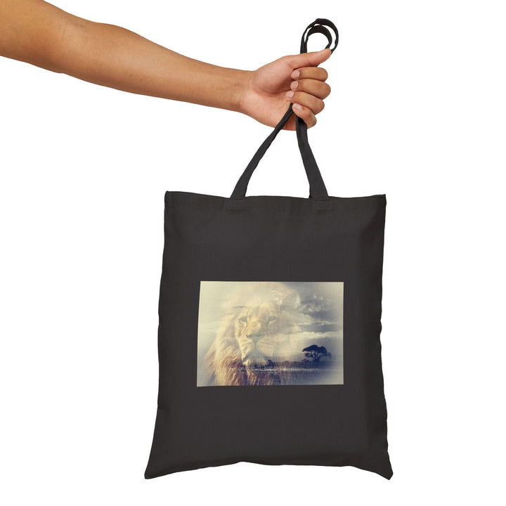 100% Cotton Canvas Tote Bag – Heavyweight 15"x16" Reusable Shopping Bag – Long Handles – Natural & Black - Faith Scripture Gift | Gifts Of Words