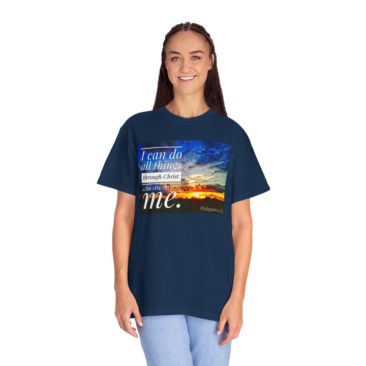 Christian Garment-Dyed T-Shirt – Vintage Wash Faith Apparel - Faith Scripture Gift | Gifts Of Words