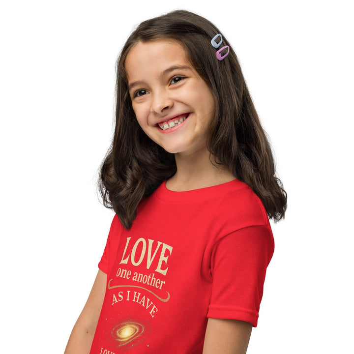 Love One Another Youth t-shirt - Faith Scripture Gift | Gifts Of Words