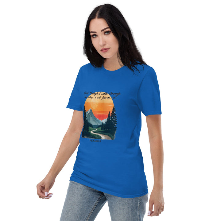 Even Though I Walk T-Shirt - Faith Scripture Gift | Gifts Of Words