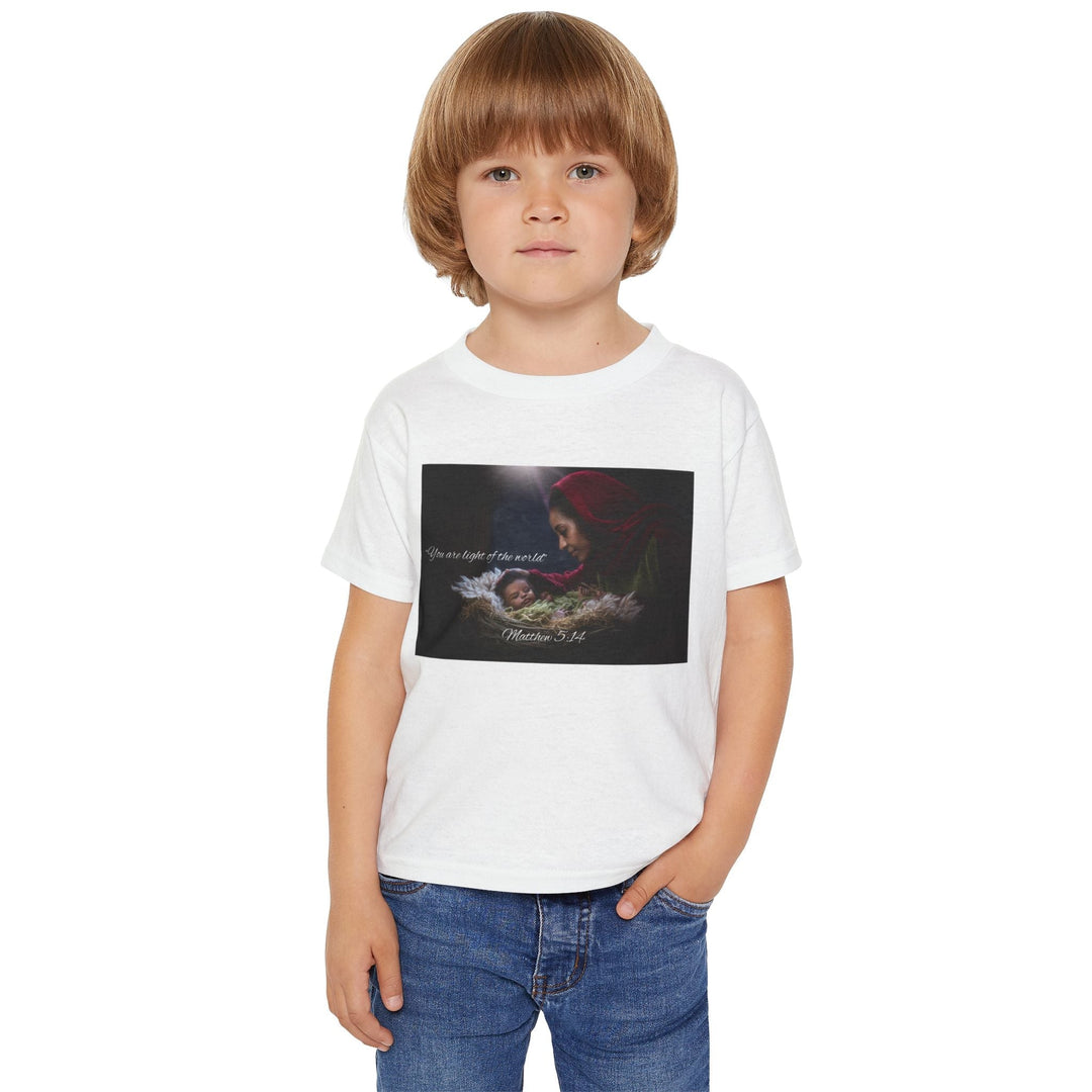 You are the light of the world | Cotton™ Toddler T-shirt - Faith Scripture Gift | Gifts Of Words