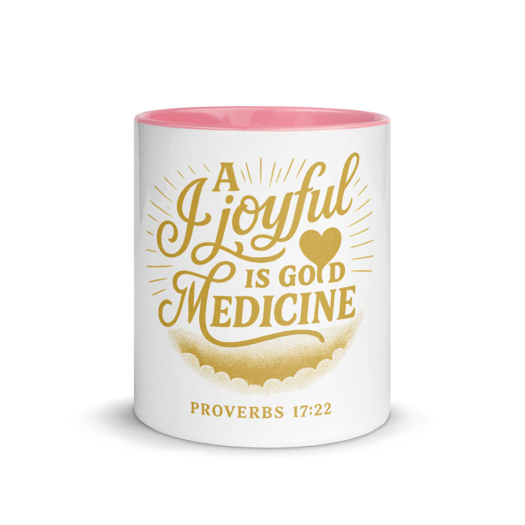 A joyful is good medicine Mug - Faith Scripture Gift | Gifts Of Words