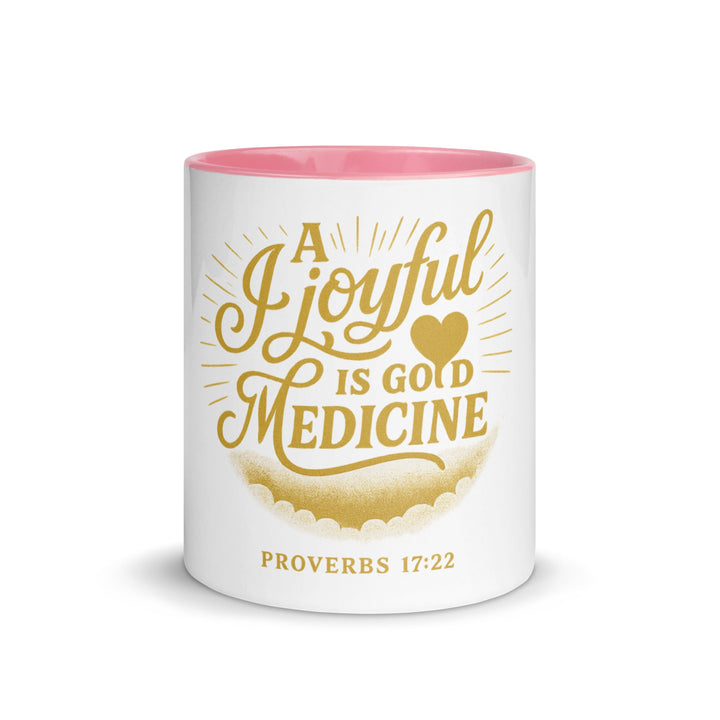 A joyful is good medicine Mug - Faith Scripture Gift | Gifts Of Words