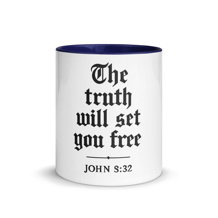 The truth will set you free Mug - Faith Scripture Gift | Gifts Of Words
