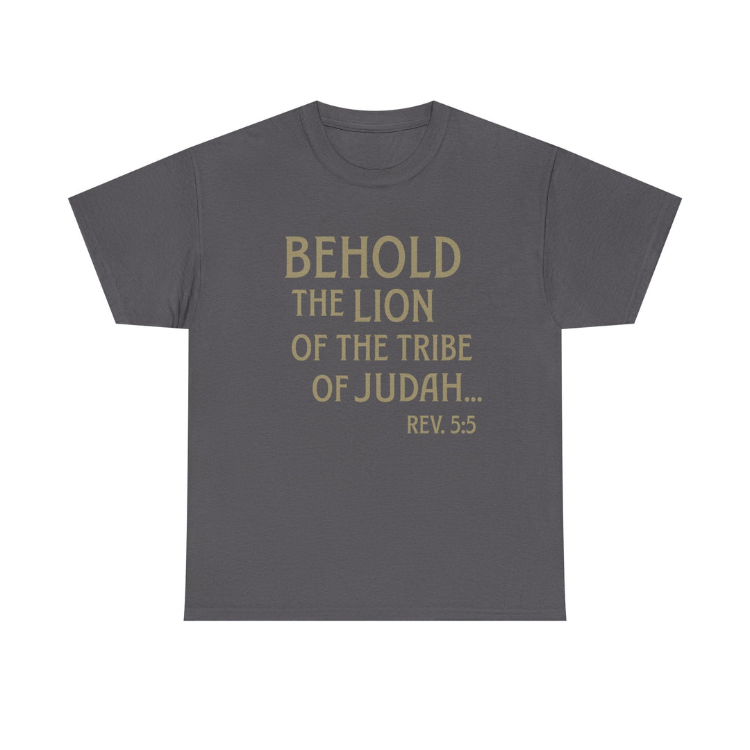 Behold The Lion of Judah Tee - Faith Scripture Gift | Gifts Of Words