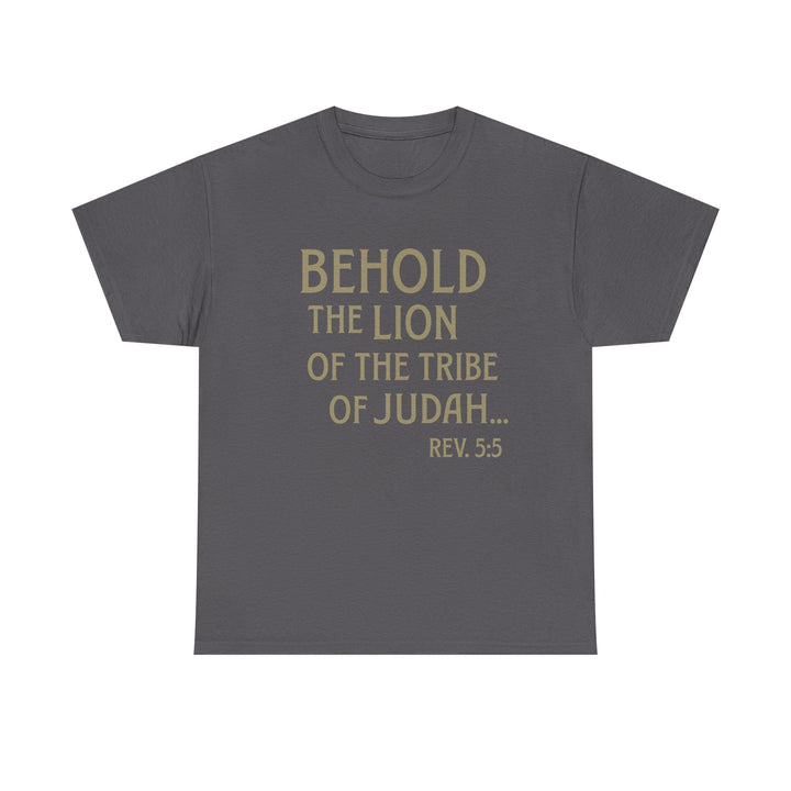 Behold The Lion of Judah Tee - Faith Scripture Gift | Gifts Of Words