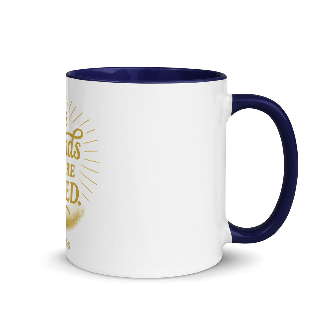 By his wounds we are healed Mug - Faith Scripture Gift | Gifts Of Words