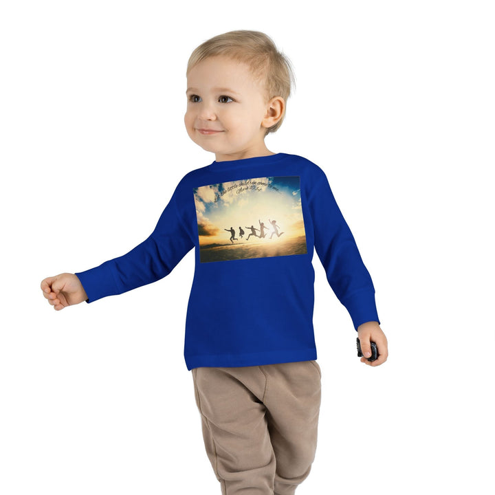 Let the little children come to me |Toddler Long Sleeve Tee - Faith Scripture Gift | Gifts Of Words