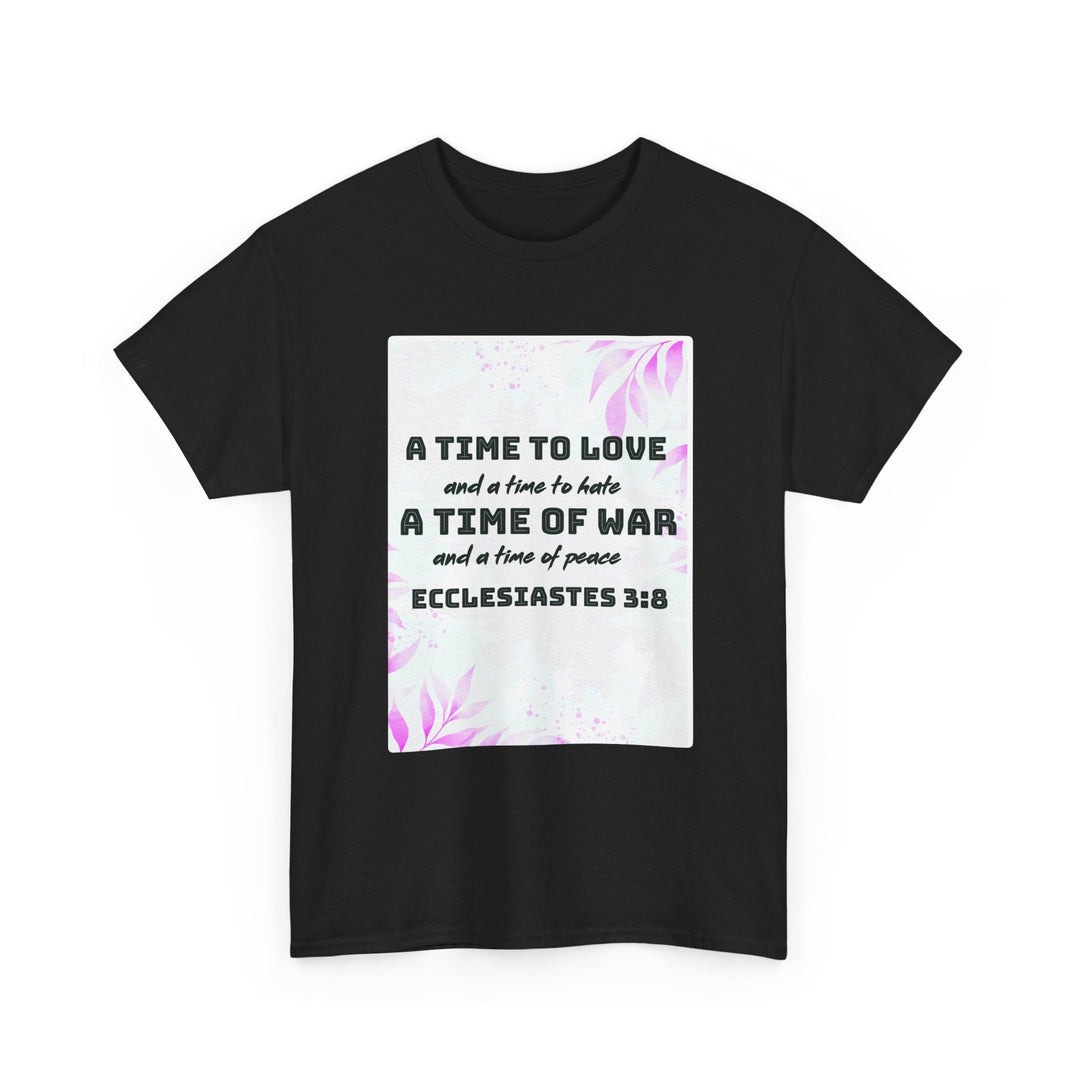 Heavy Cotton Tee Shirt – Premium Durable Unisex Everyday Apparel - Faith Scripture Gift | Gifts Of Words