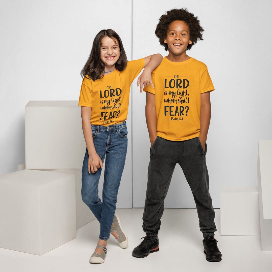 The Lord Is My Light Youth t-shirt - Faith Scripture Gift | Gifts Of Words