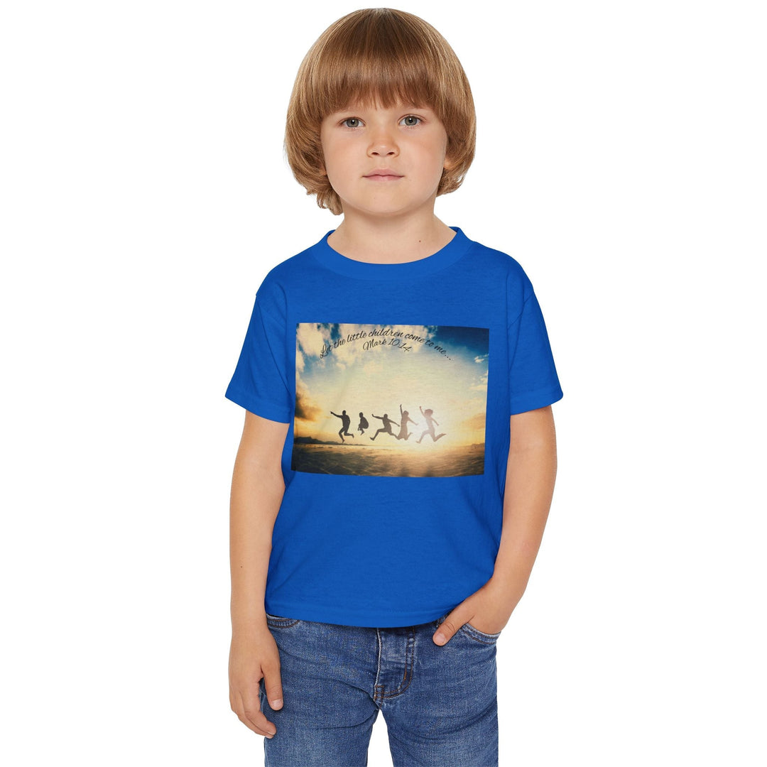Let the little children come to me | Cotton™ Toddler T-shirt - Faith Scripture Gift | Gifts Of Words