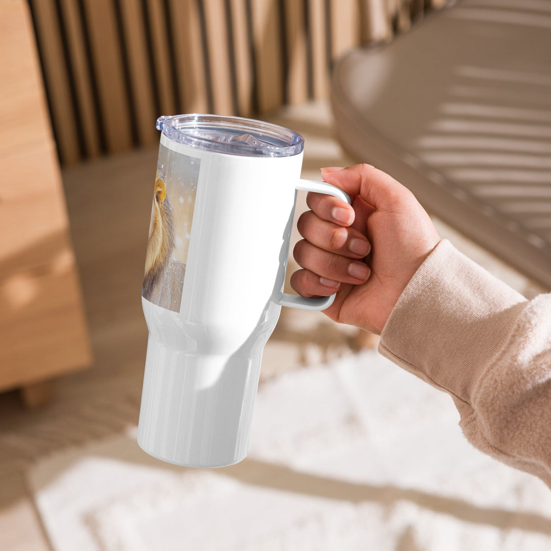 Travel mug with a handle - Faith Scripture Gift | Gifts Of Words
