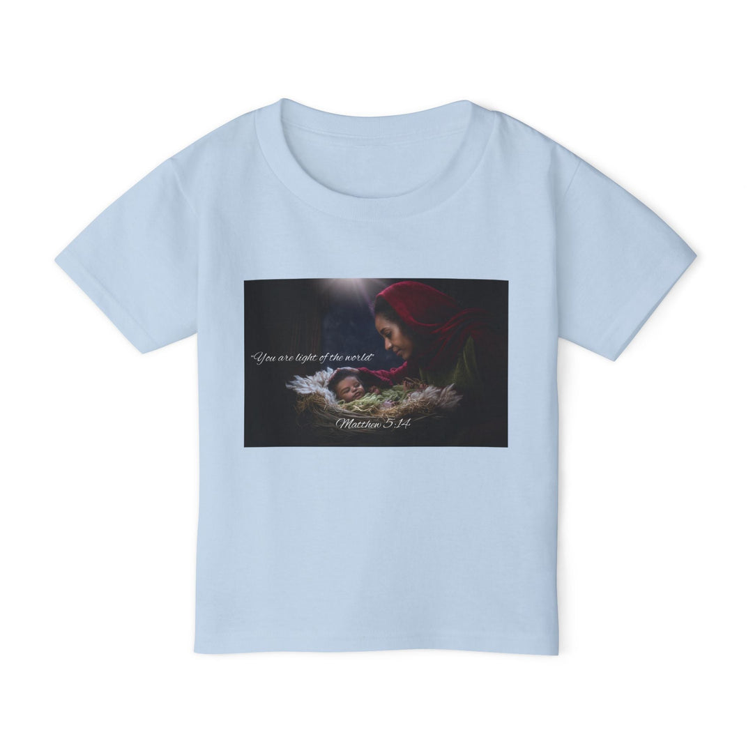 You are the light of the world | Cotton™ Toddler T-shirt - Faith Scripture Gift | Gifts Of Words